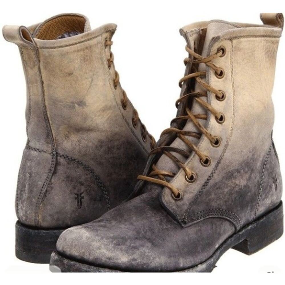 FRYE Veronica Distressed Combat Boots Women’s Sz. 7